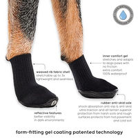 Produktbild von Goo-eez Athleticaz Hundeschuhe waterproof aus Gummi Rot/Schwarz Größe XS