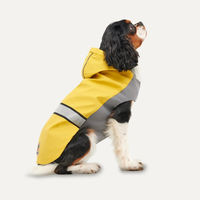Produktbild von Goo-eez Reflektierender Regenmantel mit Kapuze für Hunde Gelb/Grau Größe S