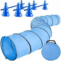 Produktbild von GOODS+GADGETS Hundetunnel Agility-Set 500x60cm inklusive Hürden und Tasche