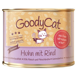 GoodyCat Katzen Nassfutter Senior Stückchen in Sauce Huhn Rind Ente 12x180 g - 12 x 180 g – Bild 1 von 2