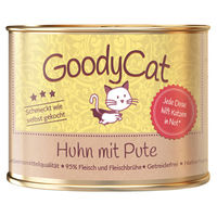 Produktbild von GoodyCat Katzenfutter Adult Huhn mit Pute Stückchen in Sauce 12x180 g - 12 x 180 g