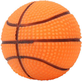 GoolRC Hundespielzeug Quietscheball Basketball aus Gummi für Welpen Orange - 1 Stk. – Bild 1 von 5