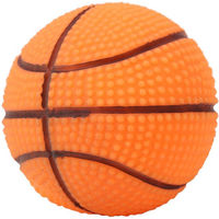 Produktbild von GoolRC Hundespielzeug Quietscheball Basketball aus Gummi für Welpen Orange - 1 Stk.