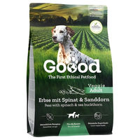 Produktbild von Goood Adult Veggie Trockenfutter Erbse mit Spinat ohne tierisches Protein 300 g - 300 g