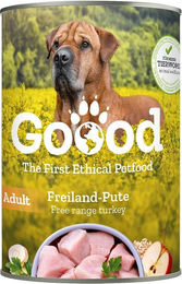 Produktbild von Goood Hundefutter Adult Freiland-Pute 6x400 g ohne Zucker und Zusatzstoffe