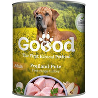Produktbild von Goood Hundefutter Adult Freiland-Pute Stückchen in Sauce ohne Zucker 6x800g