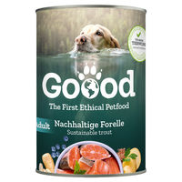 Produktbild von Goood Hundefutter Adult Nachhaltige Forelle Stückchen in Sauce Getreidefrei 6 x 400 g - 6 x 400 g