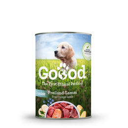Goood Hundefutter Junior Freilandlamm und Forelle Stückchen in Sauce getreidefrei 6 x 800 g - 6 x 800 g – Bild 1 von 4