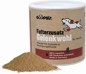Goopsi Gelenkwohl Gelenkpulver für Hunde mit Teufelskralle, Weihrauch, Weidenrinde, Ingwer und Löwenzahn 150 g – Bild 1 von 1
