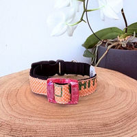 Produktbild von GOOPSI Hunde Halsband aus Upcycling Reissack Fairtrade Größe M