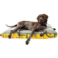 Produktbild von Goopsi Hundekissen aus Baumwolle mit BIO-Dinkelfüllung für kleine bis mittlere Hunde in Gelb