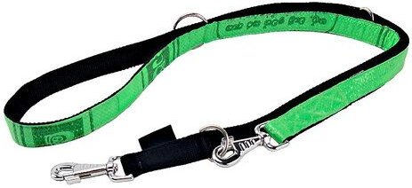 GOOPSI Multifunktions-Hundeleine aus Polyester, 2m, grün, Fairtrade Upcycling – Bild 1 von 3