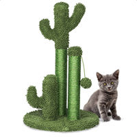 Produktbild von Gopets Kratzbaum Cactus in Grün mit Sisal und Spielzeug 33x52cm