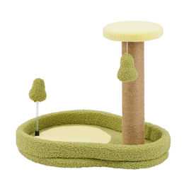 GOPLUS Katzenkratzbaum Avocado-Optik mit Katzenbett und Sisal-Kratzpfosten in Grün 42cm – Bild 1 von 1