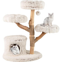Produktbild von GOPLUS Kratzbaum aus Massivholz mit Katzenhöhle und Sisal Kratzsäulen 102 cm