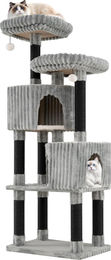 GOPLUS Kratzbaum für Katzen 165 cm Grau mit 2 Höhlen und 2 Liegeflächen – Bild 1 von 1