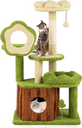 GOPLUS Kratzbaum für Katzen mit Höhle und Plattformen 100 cm aus Sisal und Polyester – Bild 1 von 3