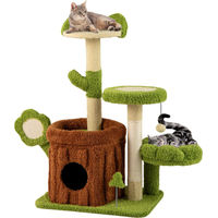 Produktbild von GOPLUS Kratzbaum für Katzen mit Höhle und Plattformen aus Holz und Sisal 92 cm