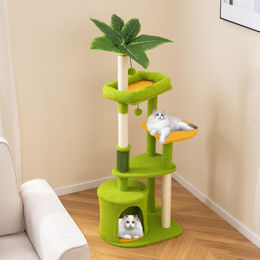 GOPLUS Kratzbaum für Katzen mit Katzenhöhle und Sisal-Kratzpfosten 122 cm – Bild 1 von 1