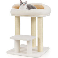 Produktbild von GOPLUS Kratzbaum für Katzen mit Sprungplattform und Sisal-Kratzsäulen 61 cm