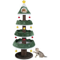 Produktbild von GOPLUS Kratzbaum Weihnachten 179 cm Katzenturm mit Katzenhöhle und Kratzsäule für Katzen