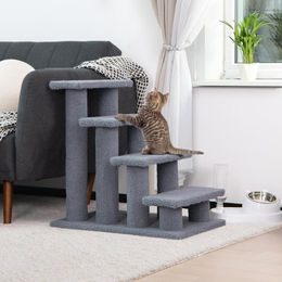 GOPLUS Tiertreppe für Katzen und Hunde in Beige und Grau – Bild 1 von 1