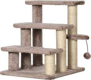 Gotagee Kratzbaum Braun mit 3 Stufen und Spielball für Katzen bis 5kg 45x40x48cm – Bild 1 von 1