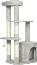 Gotagee Kratzbaum für Katzen Hellgrau mit Höhle und Sisalstämmen 60x45x114 cm – Bild 1 von 1