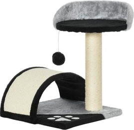 Gotagee Kratzbaum für Katzen in Schwarz mit Spielbällen und Sisalseil 35.5x37x46cm – Bild 1 von 1