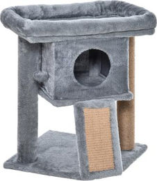 Gotagee Kratzbaum für kleine Katzen mit Katzenhöhle und Liegeplattform in Hellgrau 40x40x57cm – Bild 1 von 1