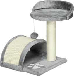 Gotagee Kratzbaum Grau mit Höhle, Spielball und Sisal-Seil für Katzen bis 4 kg 35,5x37x46 cm – Bild 1 von 1