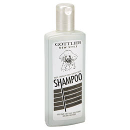 Produktbild von Gottlieb Pudel-Shampoo für lockiges Fell Grau/Schwarz 300 ml - 300 ml