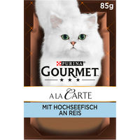 Produktbild von Gourmet A la Carte Katzen Nassfutter Hochseefisch in Sauce für Adult 26x85g - 26 x 85 g