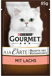 Gourmet A la Carte Katzen Nassfutter Lachs mit Gartengemüse Adult 26x85g - 26 x 85 g – Bild 1 von 2