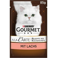 Produktbild von Gourmet A la Carte Katzen Nassfutter Lachs mit Gartengemüse Adult 26x85g - 26 x 85 g