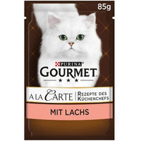 Produktbild von Gourmet A la Carte Katzen Nassfutter Lachs und Gemüse Adult 26x85g