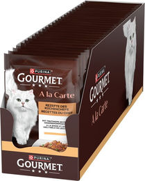 Gourmet A la Carte Katzen Nassfutter Truthahn und Fisch Stückchen in Sauce für erwachsene Katzen 26 x 85 g - 26 x 85 g – Bild 1 von 3