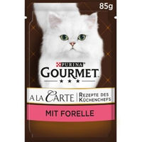 Produktbild von Gourmet A la Carte Nassfutter Katze Adult Forelle mit feiner Gemüseauswahl 26x85g - 26 x 85 g