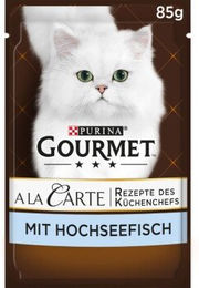Gourmet A la Carte Nassfutter Katze Adult Hochseefisch an Reis-Gemüsekomposition 26x85g - 26 x 85 g – Bild 1 von 3