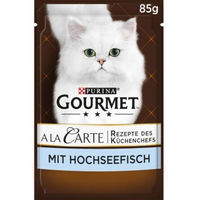 Produktbild von Gourmet A la Carte Nassfutter Katze Adult Hochseefisch an Reis-Gemüsekomposition 26x85g - 26 x 85 g
