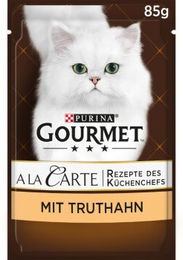 Gourmet A la Carte Nassfutter Katze Adult Truthahn an feiner Gemüsekomposition 26x85g - 26 x 85 g – Bild 1 von 2
