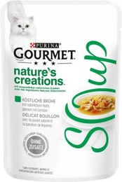 Gourmet Crystal Soup Huhn und Gemüse Katzen-Suppe mit Stückchen in Sauce 32x40 g - 32 x 40 g – Bild 1 von 1