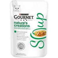 Produktbild von Gourmet Crystal Soup Huhn und Gemüse Katzen-Suppe mit Stückchen in Sauce 32x40 g - 32 x 40 g
