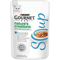 Produktbild von Gourmet Crystal Soup Nassfutter für Katzen Adult Thunfisch und Garnelen 32x40g - 32 x 40 g