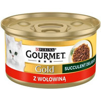 Produktbild von Gourmet Gold Adult Katzen Nassfutter Rind in Sauce 85g