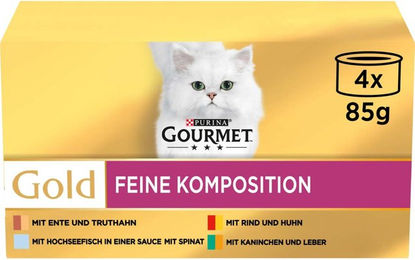 Gourmet Gold Feine Komposition Katzen Nassfutter Adult Mixpaket 12x85g – Bild 1 von 1