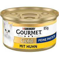 Produktbild von Gourmet Gold Feine Pastete mit Huhn für Katzen Adult 48x85g