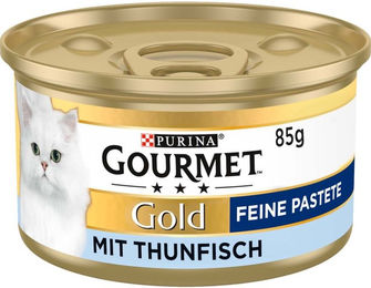 Produktbild von Gourmet Gold Feine Pastete mit Thunfisch für Katzen Adult 12x85g