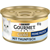 Produktbild von Gourmet Gold Feine Pastete mit Thunfisch für Katzen Adult 48x85g