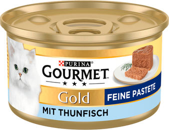 Gourmet Gold Feine Pastete mit Thunfisch Katzen Nassfutter Adult 85g - 12 x 85 g – Bild 1 von 3